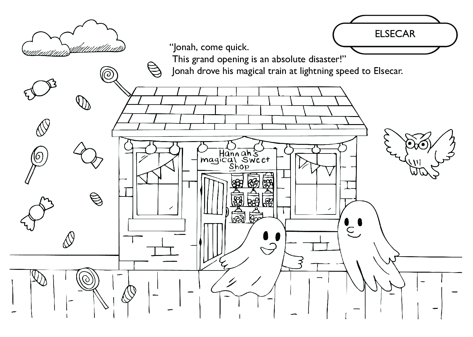 Elseacar - Jonah's Journey Colouring Book