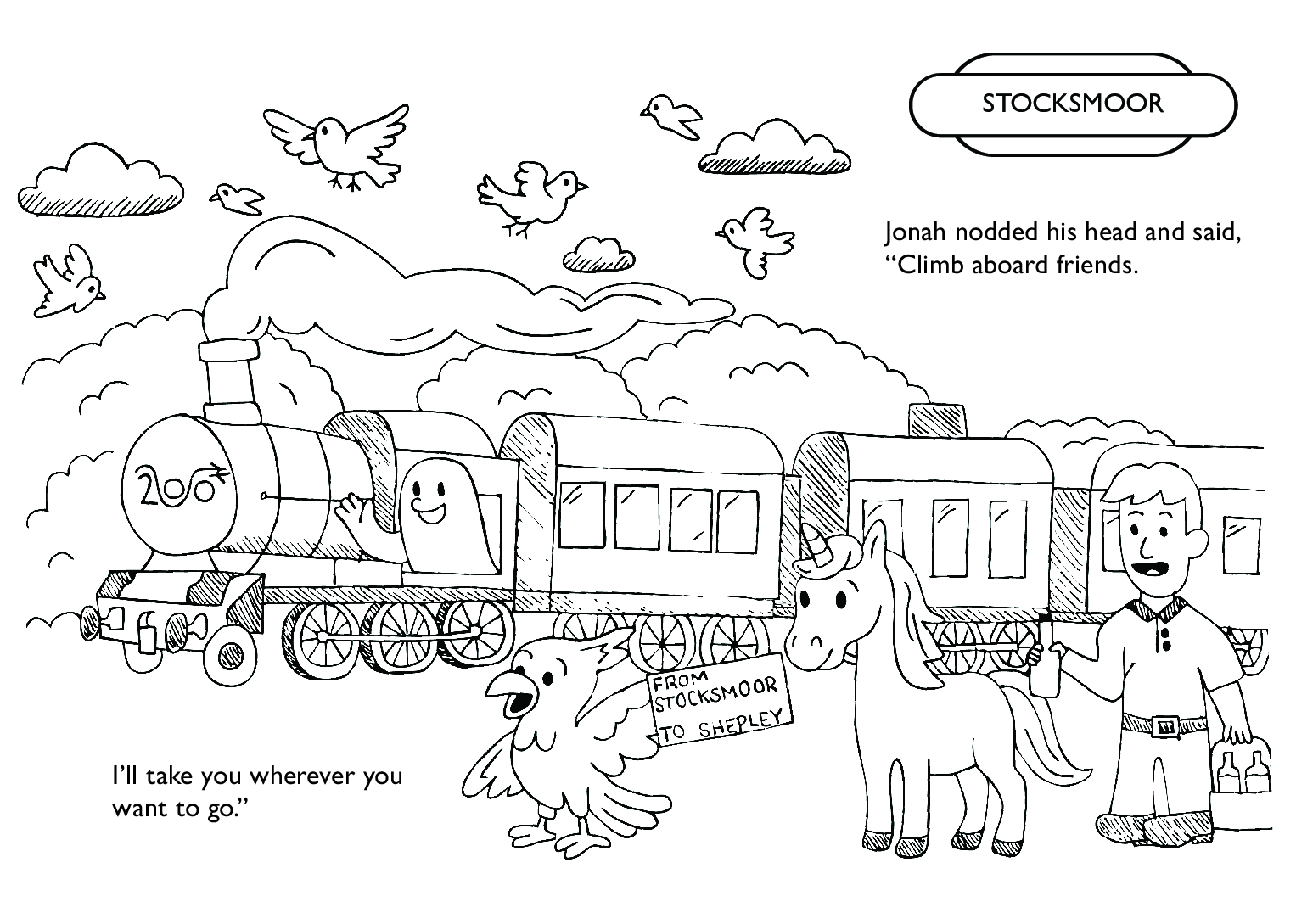 Stocksmoor - Jonah's Journey Colouring Book