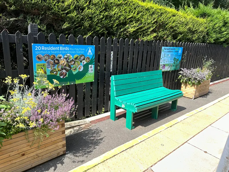 Mindfulness corner at Brockholes Station